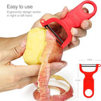 Original Vegetable Peeler Carbon Steel Blade 3-Pack Red/Green/Yellow - Image 2