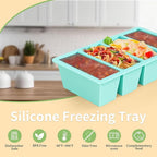 Silicone Freezer Tray for Sauce Cube: GGOW Silicone Freezing Tray for Broth - Image 5