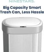 Ninestars DZT-80-24 Automatic Motion Sensor Trash Can - Image 3