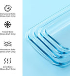 JoyJolt 8-Piece Borosilicate Glass Oven Dishes - Image 6