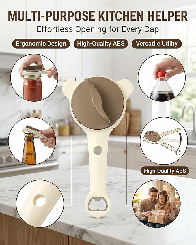 Jar Opener – 4-in-1 Adjustable Stainless Steel Secure Grip Lid Remover - Image 6