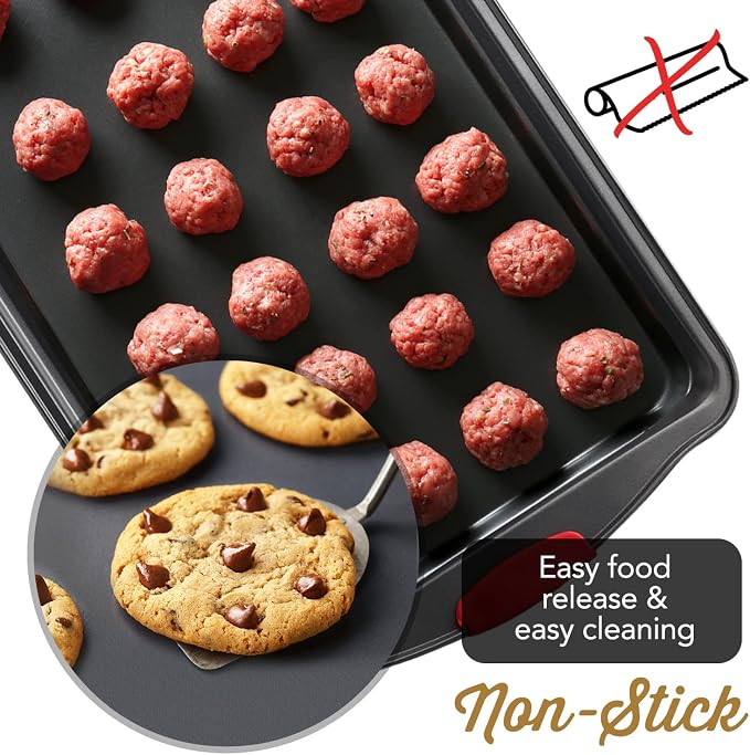 Baking Sheet Set, 2-Piece Large Cookie Sheet Set - Image 4