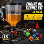 STONESTAR Engine Oil Funnel Kit, 18-Piece No Spill Oil Funnel Set - Image 2