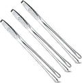 Geiserailie 3 Pcs 9.4inch Korean BBQ Tongs Stainless Steel Kitchen Tweezers by Geiserailie