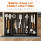 Lifewit Utensil Organizer for Kitchen Drawers, Expandable Cooking Utensil Tray - Image 4
