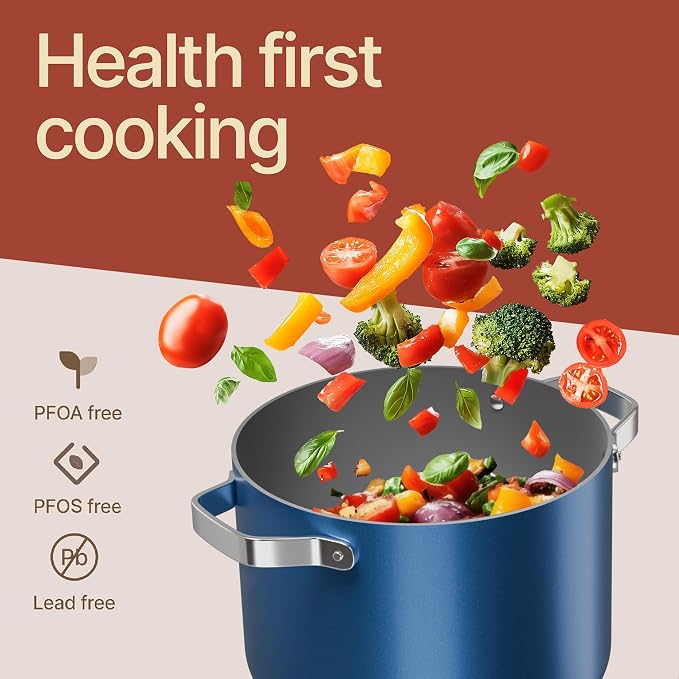 Bakken 5 Quart Ceramic Coated Stock Pot - Image 6