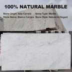 Koville Italian Marble Paper Towel Holder Countertop, Carrara Stone Paper Towel - Image 4