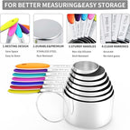 Magnetic Measuring Spoons Set and Measuring Cups Heavy Duty Stainless Steel - Image 4