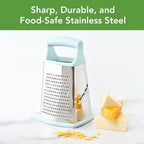 Tovolo Box Grater 4 Sided Large Stainless Steel Cheese Grater - Image 3
