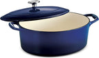 Tramontina Enameled Cast Iron Oval Dutch Oven Pot by Tramontina