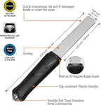 SHARPAL 121N Dual-Grit Diamond Sharpening Stone File Garden Tool Knife - Image 2