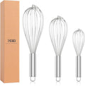 OYV 304 Stainless Steel Whisk Set, Dishwasher Safe Rustproof Metal Whisk by OYV