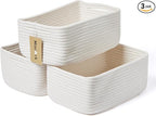 MiniArk Small Storage Baskets for Organizing | Closet Organizer Bins | Shelf by MiniArkStorageBasketsHome