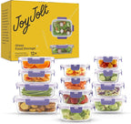 JoyJolt 24pc Borosilicate Glass Storage Containers - Image 9