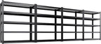 Set of 4 Garage Shelving-3000 lbs 5 Tier Storage Shelves, Adjustable Heavy Duty by Unknown