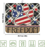 4th of July Dish Drying Mat 18x16 Inch, Patriotic Drying Mat - Image 2