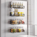 4 Pack Magnetic Spice Rack for Refrigerator - Image 5