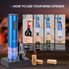 Secura Electric Wine Opener, Automatic Electric Wine Bottle Corkscrew Opener - Image 3