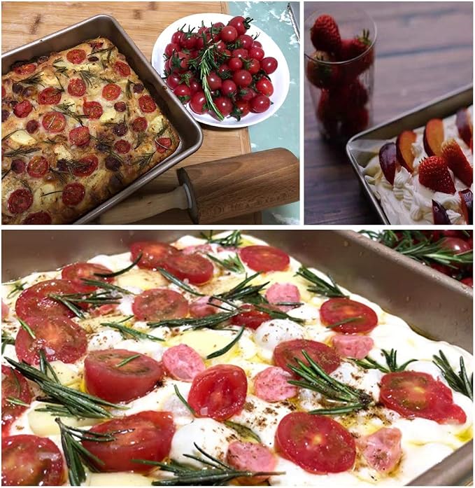 11 Inch Baking Sheets Pan Nonstick Set of 2, Walooza Cookie Sheet Replacement - Image 6