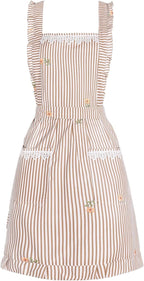 Funny Aprons for Women with Pockets, Kitchen Cooking Grilling Bbq Cute Chef by Aoomzoon