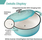 EDGING CASTING Enameled Cast Iron Covered 5.5 Quart Dutch Oven - Image 4