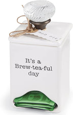 Mud Pie FBA_ Ceramic Tea Bag Caddy - Image 3
