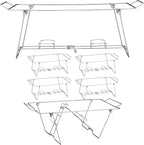 Foldable Chafing Wire Rack Buffet Stand - Image 8