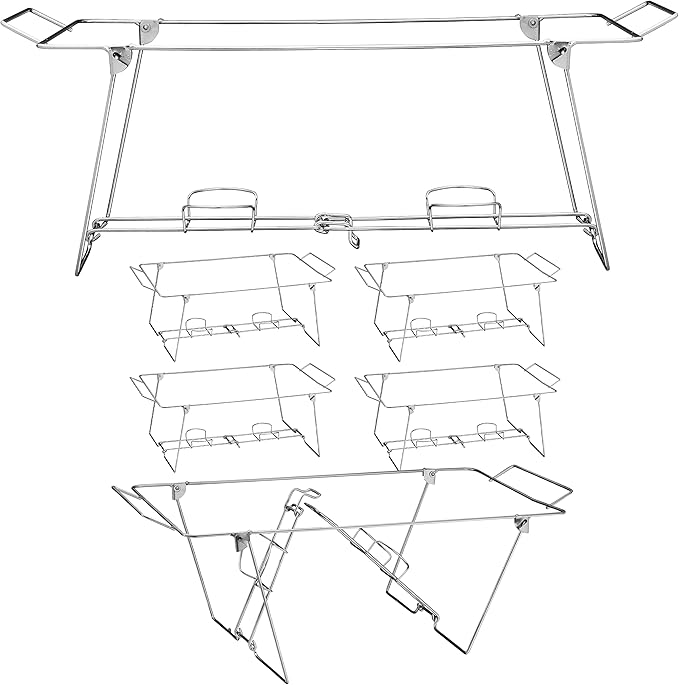 Foldable Chafing Wire Rack Buffet Stand - Image 8