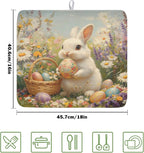 Easter Bunny Eggs Dish Drying Mat - Image 2
