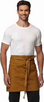 Unisex Waist Apron Half Bistro Apron Server Aprons by Guolamy