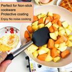 KLAQQED 5Pcs Silicone Spatula Heat Resistant Long Large Spatulas Set - Image 5