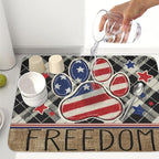 4th of July Dish Drying Mat 24x18 Inch, Patriotic Drying Mat - Image 6