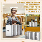 Hicarer 3 Compartments Stainless Steel Cup Dispenser - Image 5