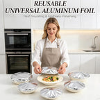 Reusable Aluminum Foil Food Cover, Heat-Insulating, Freshness-Preserving - Image 2