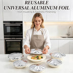 Reusable Aluminum Foil Food Cover, Heat-Insulating, Freshness-Preserving - Image 2