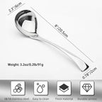 Comicfs 2 Pack Gravy Ladle, 18/10 Stainless Steel Soup Ladle, Small Soup Spoon - Image 3