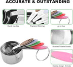 EDELIN Measuring Cups and Magnetic Measuring Spoons Set, Stainless Steel 5 Cups - Image 6