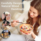 6 PCS Wooden Spoons for Honey, 6.7 inch Small Wooden Spoons - Image 2