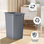 ROOMTEC Lightweight and Durable Slim Trash Can, 35QT Kitchen Trash Can - Image 3