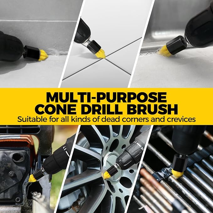 Holikme 30 Piece Drill Brush Set, Scrub Pads Scrubber Brush - Image 4