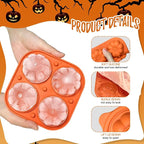 Orange 3D Pumpkin Ice Cube Tray - Image 4