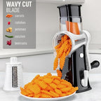 Zulay Kitchen Rotary Cheese Grater 5 Blade Cheese Shredder - Image 4