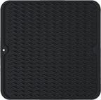 Silicone Dish Drying Mat, Non-Slip Easy Clean Sink Mat Large Heat-resistant by MODENGKONGJIAN