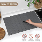 Large Stone Dish Drying Mat for Kitchen Counter, Thin & Light Quick Dry Stone - Image 6