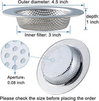 Honmein 3 Pcs Sink Strainer for Most Kitchen Sink Drain Basket, Upgraded - Image 4