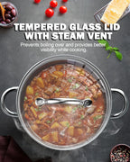 Cook N Home 8 Quart Stainless Steel Stockpot - Image 4