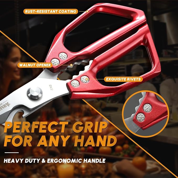 HUUSK Kitchen Scissors for Food - Image 5