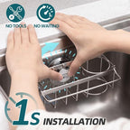 TAILI 4-in-1 Sink Caddy with Strong Suction Cup, Sponge Holder - Image 2