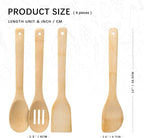 Wooden Spoons for Cooking, Wooden Spoon & Wooden Spatula, Bamboo Cooking - Image 2
