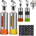 Olive Oil Dispenser for Kitchen, 4 Pack 10oz/300 ML Cooking Oil and Vinegar by Unknown